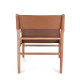 SILLON PIEL MARRON ESTRUCTURA DE TECA