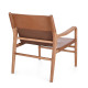 SILLON PIEL MARRON ESTRUCTURA DE TECA