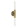APLIQUE 13x8,5x58,5 METAL LATON ENVEJECIDO/ACRILICO TRANSLUCIDO