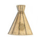 APLIQUE 42x20x43 METAL NEGRO/RATAN NATURAL