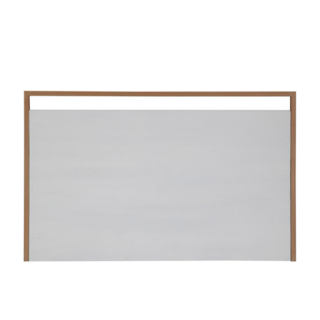 CABECERO 160x3x100 MADERA BLANCO/METAL DORADO