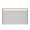 CABECERO 160x3x100 MADERA BLANCO/METAL DORADO