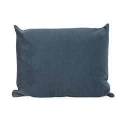 COJIN 50X40 TERCIOPELO AZUL