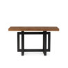 CONSOLA 130x50x72 MADERA ROBEL NEGRO/ROBLE COLOR NOGAL