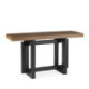 CONSOLA 130x50x72 MADERA ROBEL NEGRO/ROBLE COLOR NOGAL