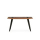 ESCRITORIO 140x60x75 MADERA NOGAL/METAL NEGRO MATE