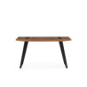 ESCRITORIO 140x60x75 MADERA NOGAL/METAL NEGRO MATE