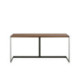 ESCRITORIO 160x65x76 MADERA NOGAL/METAL NEGRO MATE