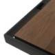 ESCRITORIO 160x65x76 MADERA NOGAL/METAL NEGRO MATE