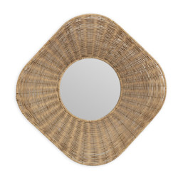 ESPEJO 102x13,5x102 RATAN NATURAL