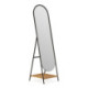 ESPEJO 48x50x171,5 METAL NEGRO/MADERA NATURAL/