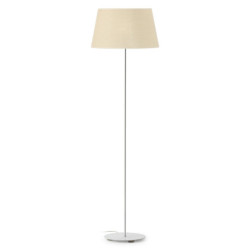LAMPARA DE PIE 25x25x123 METAL BLANCO/SIN PANTALLA