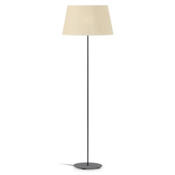 LAMPARA DE PIE 25x25x123 METAL NEGRO/SIN PANTALLA