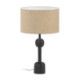 LAMPARA DE SOBREMESA 12,5x12,5x48 METAL NEGRO SIN PANTALLA