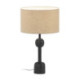 LAMPARA DE SOBREMESA 12,5x12,5x48 METAL NEGRO SIN PANTALLA