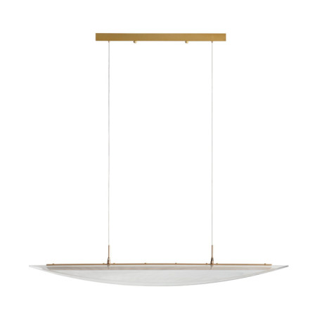LAMPARA DE TECHO 100x13x14/170 ACRILICO TRANSPARENTE/METAL DORADO
