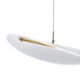 LAMPARA DE TECHO 100x13x14/170 ACRILICO TRANSPARENTE/METAL DORADO