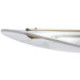 LAMPARA DE TECHO 100x13x14/170 ACRILICO TRANSPARENTE/METAL DORADO