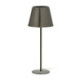 LAMPARA SOBREMESA 13x13x39 LATON PLOMO