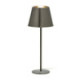LAMPARA SOBREMESA 13x13x39 LATON PLOMO