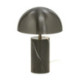 LAMPARA SOBREMESA 25x10x40 MARMOL NEGRO/LATON PLOMO