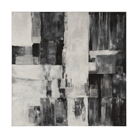 LIENZO 120x5x120 BLANCO/NEGRO