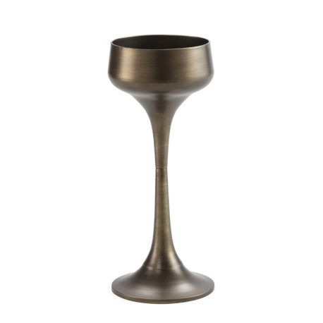 MACETERO 36x36x85 METAL / COLOR BRONCE ENVEJECIDO