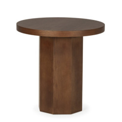 MESA AUXILIAR 60x60x60 MADERA CHAPADO ROBLE NOGAL