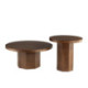 MESA CENTRO 90x90x42 MADERA CHAPADO ROBLE NOGAL