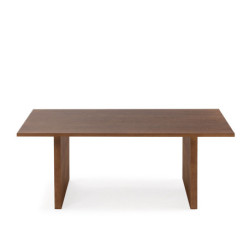 MESA DE CENTRO 120x70x45 CHAPA DE ROBLE NATURAL / COLOR NOGAL