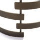 MESA DE CENTRO 76x76x46 CRISTAL/METAL DORADO ANTIQUE