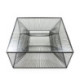 MESA DE CENTRO 80x80x38 CRISTAL/METAL NEGRO