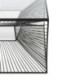 MESA DE CENTRO 80x80x38 CRISTAL/METAL NEGRO