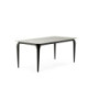 MESA DE COMEDOR 180x90x76 PORCELANICO/METAL NEGRO