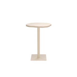 MESA DE COMEDOR 70x70x110 STONESKIN/METAL TOPO