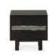 MESITA DE NOCHE 55x40x50 MADERA NEGRO/GRIS