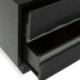 MESITA DE NOCHE 55x40x50 MADERA NEGRO/GRIS