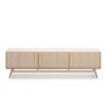 MUEBLE TV 160x40x45 MADERA NATURAL CON PATINA GRIS