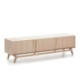 MUEBLE TV 160x40x45 MADERA NATURAL CON PATINA GRIS