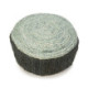 PUFF 55x55x20 ALFOMBRA SHUMAK NEGRO/GRIS