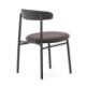 SILLA 48x54x73 METAL NEGRO/TELA SAN REMO-100 NEGRO