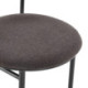 SILLA 48x54x73 METAL NEGRO/TELA SAN REMO-100 NEGRO