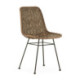SILLA 54,50x43,50x81 METAL NEGRO/MIMBRE GRIS LAVADO/NATURAL