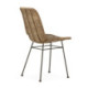SILLA 54,50x43,50x81 METAL NEGRO/MIMBRE GRIS LAVADO/NATURAL