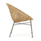 SILLON 66x72x78 METAL NEGRO/MIMBRE NATURAL