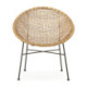 SILLON 66x72x78 METAL NEGRO/MIMBRE NATURAL