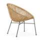 SILLON 66x72x78 METAL NEGRO/MIMBRE NATURAL