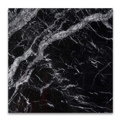 SOBRE MARMOL 80x80x2 MARQUINA NEGRO canto recto