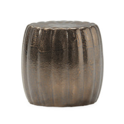 TABURETE 44x44x44 CERAMICA DORADO