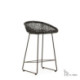 TABURETE 48,50x49x81,50 METAL NEGRO/MIMBRE NEGRO